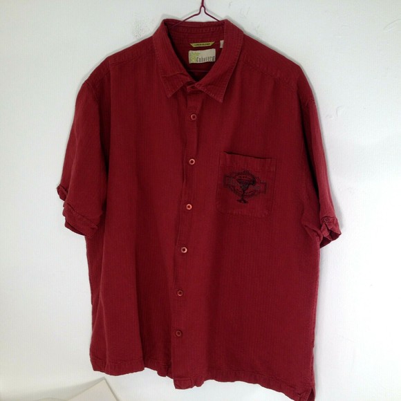 Cubavera Embroidered Cocktail Shirt Blue Agave Tequila Linen Blend Pocket Sz XXL - Picture 3 of 12